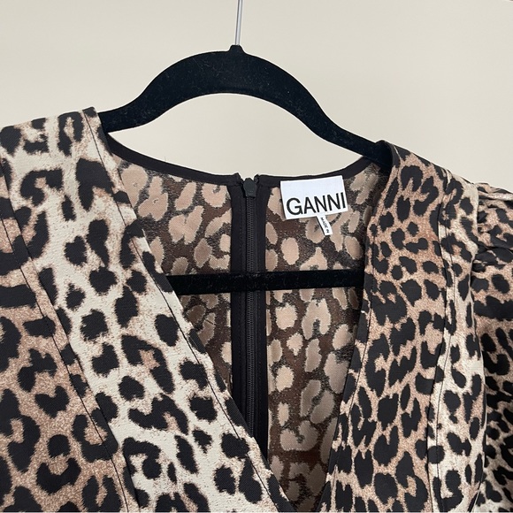 Ganni leopard print mini dress - Picture 8 of 13